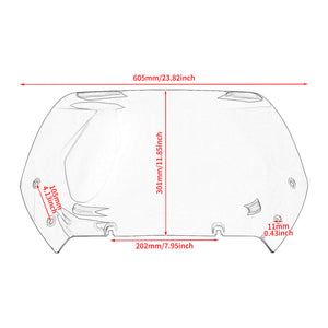WI003903 hcmotorku harley road glide windshield​ blue - size