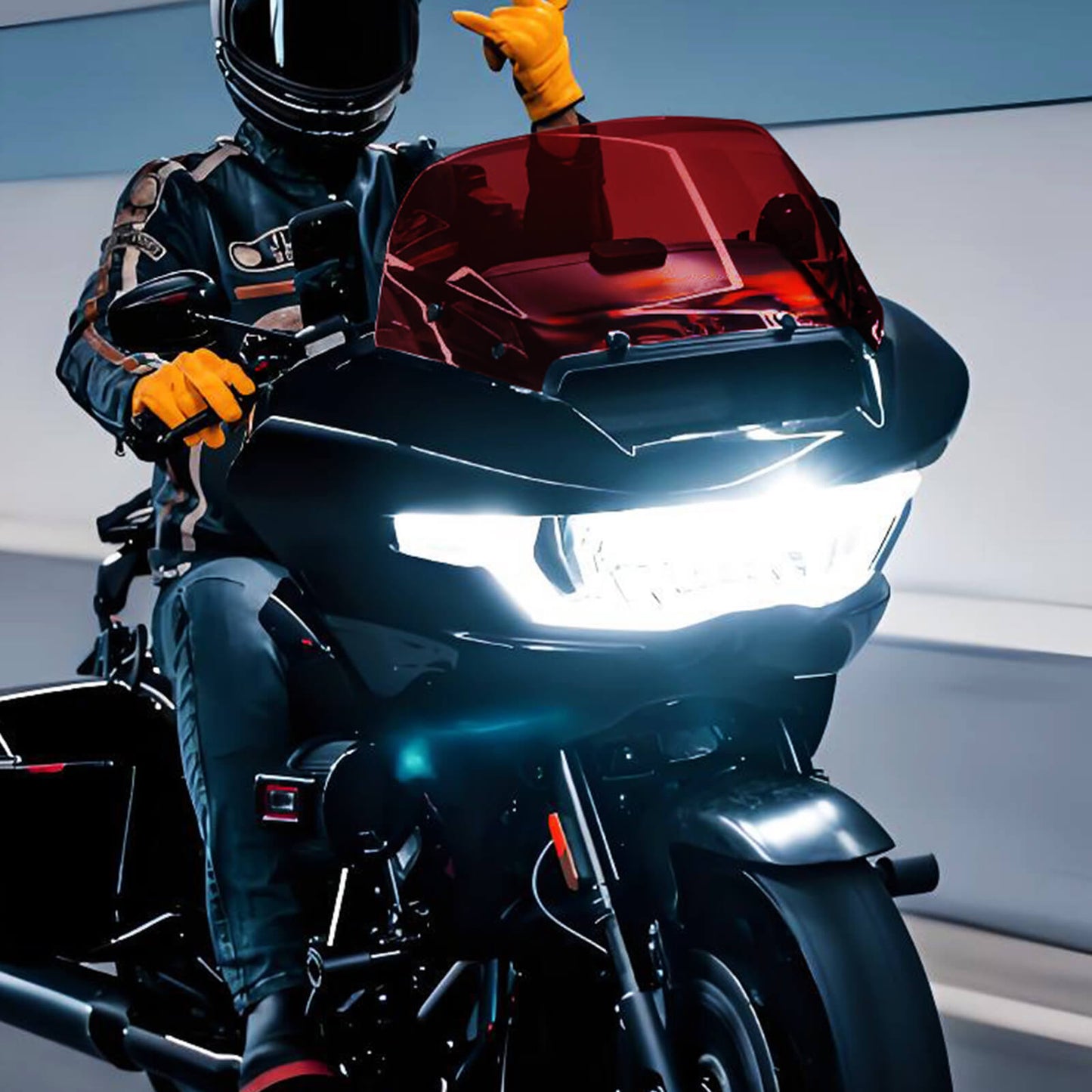 WI003904 hcmotorku harley 10" windshield 2023 cvo road glide