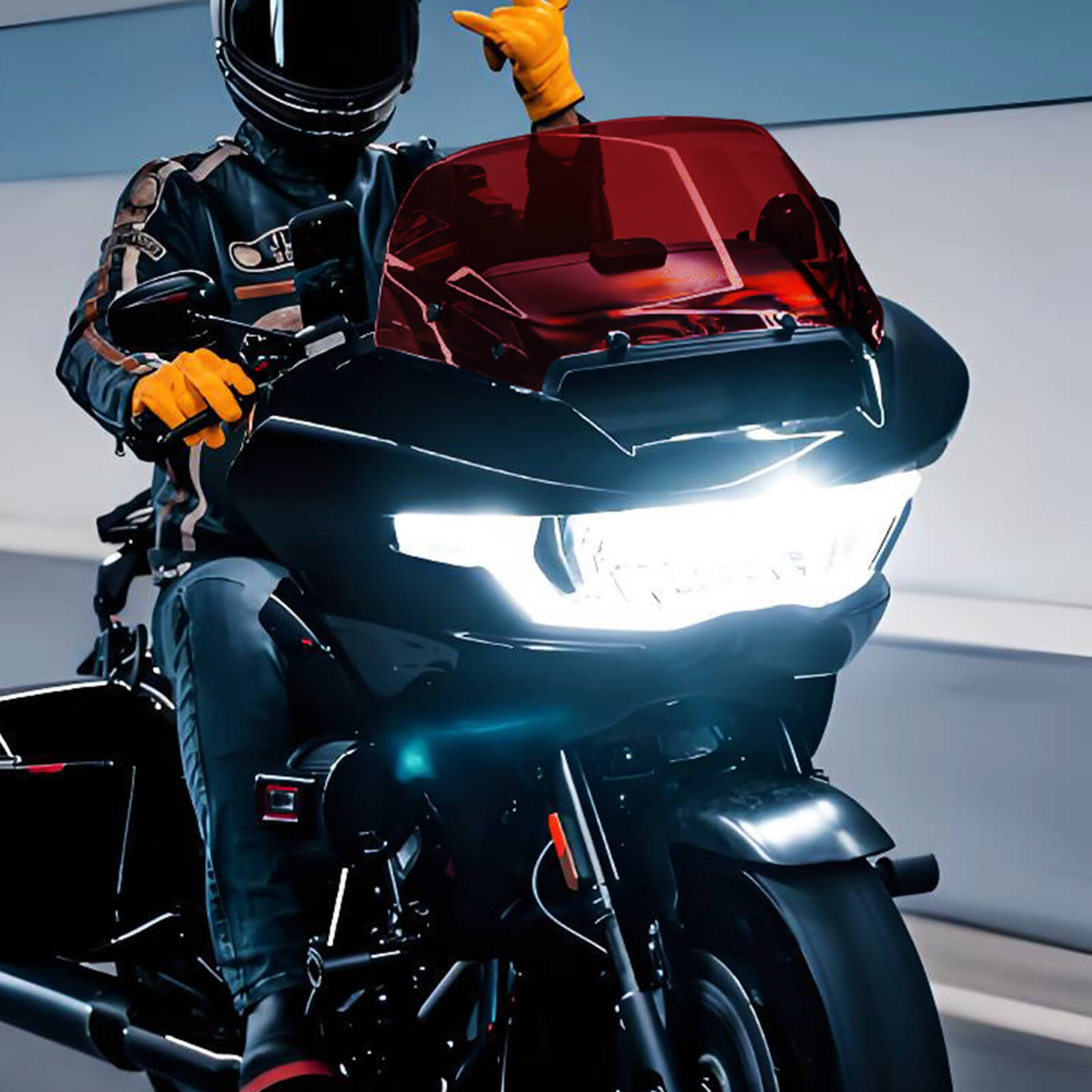 WI003904 hcmotorku harley 10" windshield 2023 cvo road glide