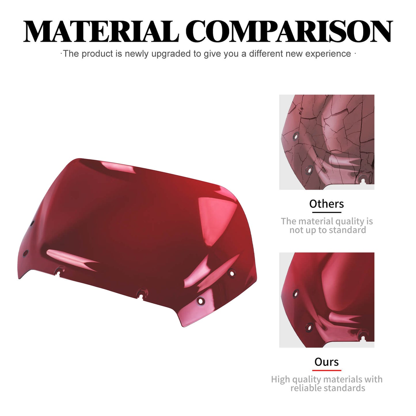 WI003904 hcmotorku harley 10" windshield 2024 road glide - red