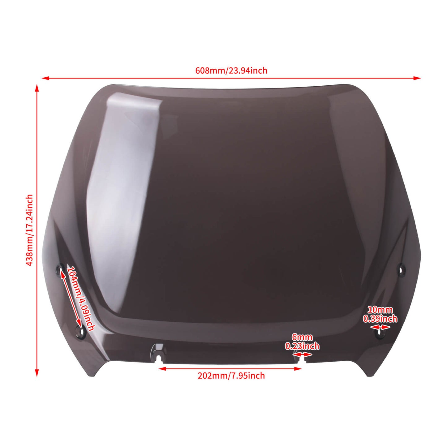 WI004401_HCmotorku_Black 12” Windshield Windscreen for Harley Touring Road Glide ’24-Up  CVO Road Glide ‘23-Up CVO Road Glide ST ‘24-Up Size