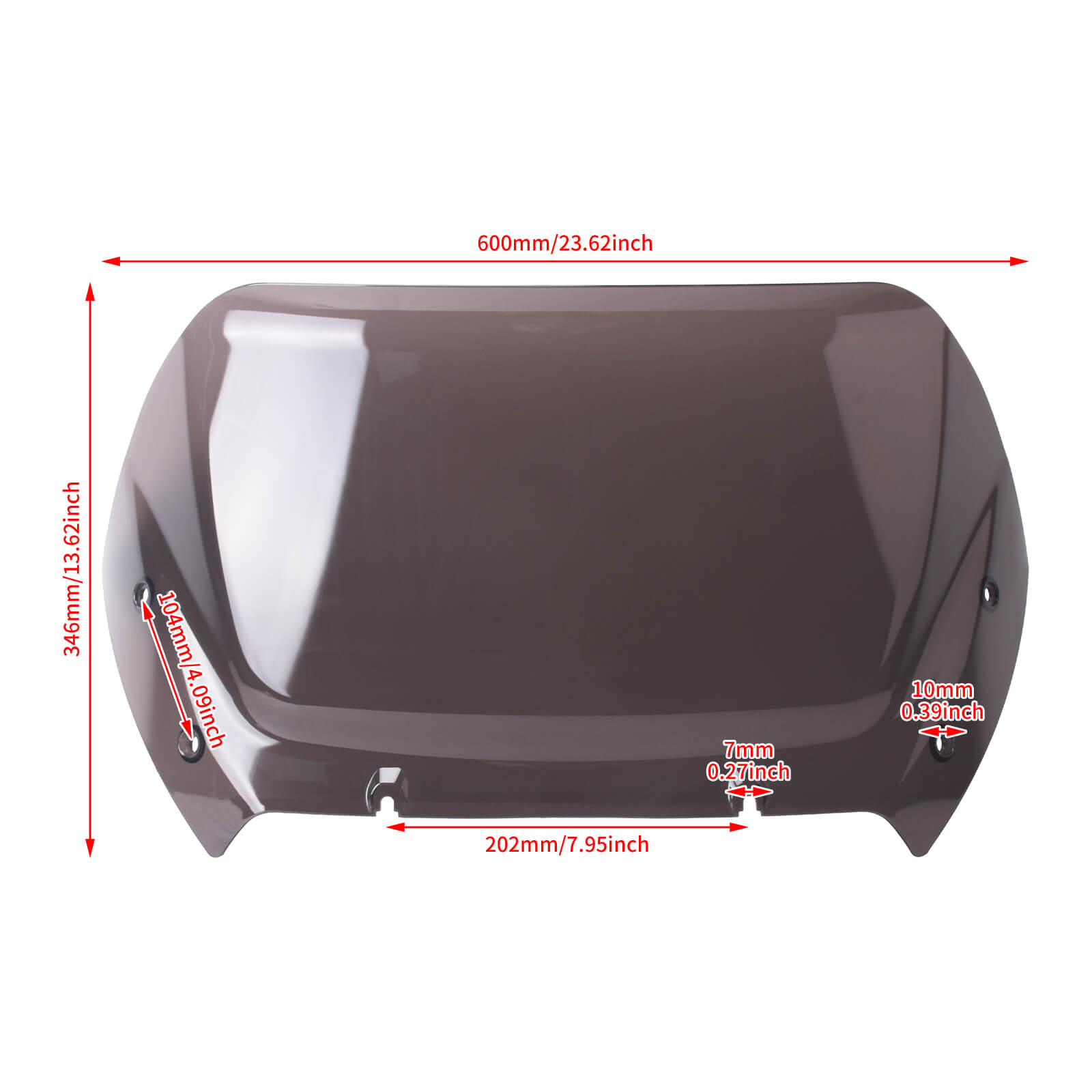 WI004501_HCmotorku_Black 10” Windshield Windscreen for Harley Touring Road Glide ’24-Up  CVO Road Glide ‘23-Up CVO Road Glide ST ‘24-Up Size