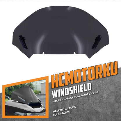 Upper Fairing Windshield Black For Harley Touring Road Glide 2023.5-2025 | HCmotorku