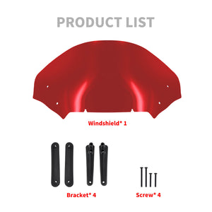 Upper Fairing Windshield Red For Harley Touring Road Glide 2023.5-2025 | HCmotorku