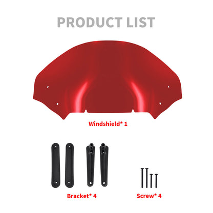 Upper Fairing Windshield Red For Harley Touring Road Glide 2023.5-2025 | HCmotorku