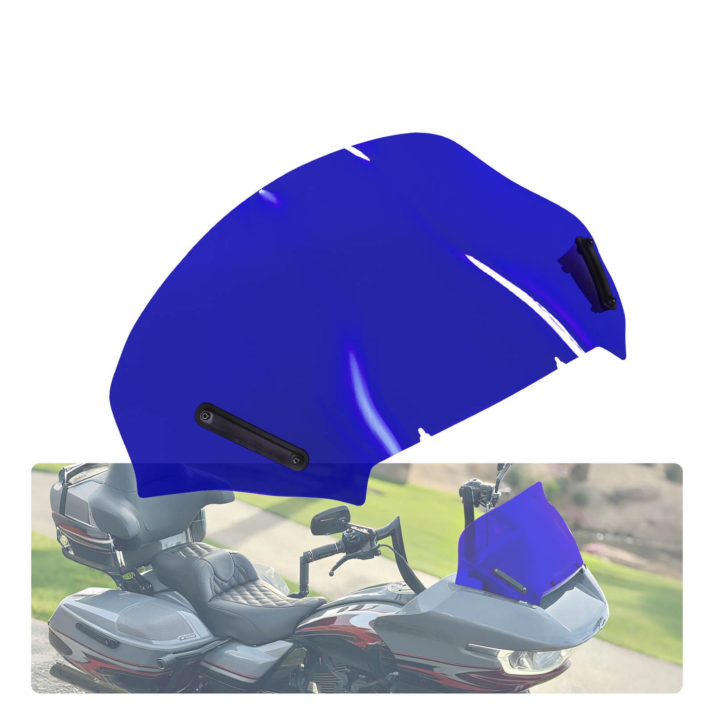Upper Fairing Windshield Blue For Harley Touring Road Glide 2023.5-2025 | HCmotorku