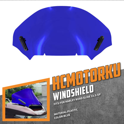 Upper Fairing Windshield Blue For Harley Touring Road Glide 2023.5-2025 | HCmotorku