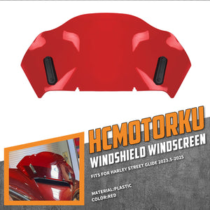 Motorcycle 10.55” Windshield Windscreen for Harley Street Glide FLHX 24’-25’ FLHXU 丨HCmotorku