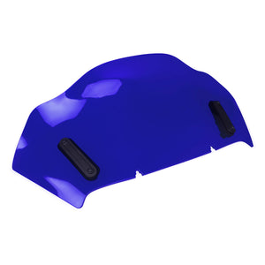 WI005403 HCmotorku Blue Motorcycle 10.55” Windshield Windscreen for Harley Street Glide FLHX 24’-25’ FLHXU 2025 CVO Street Glide FLHXRXSE 2023-2025