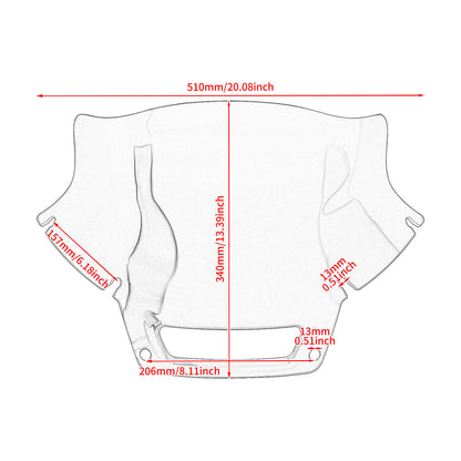 8.5" Performance Windshield Red for Harley Low Rider ST 2022-2025 | HCmotorku