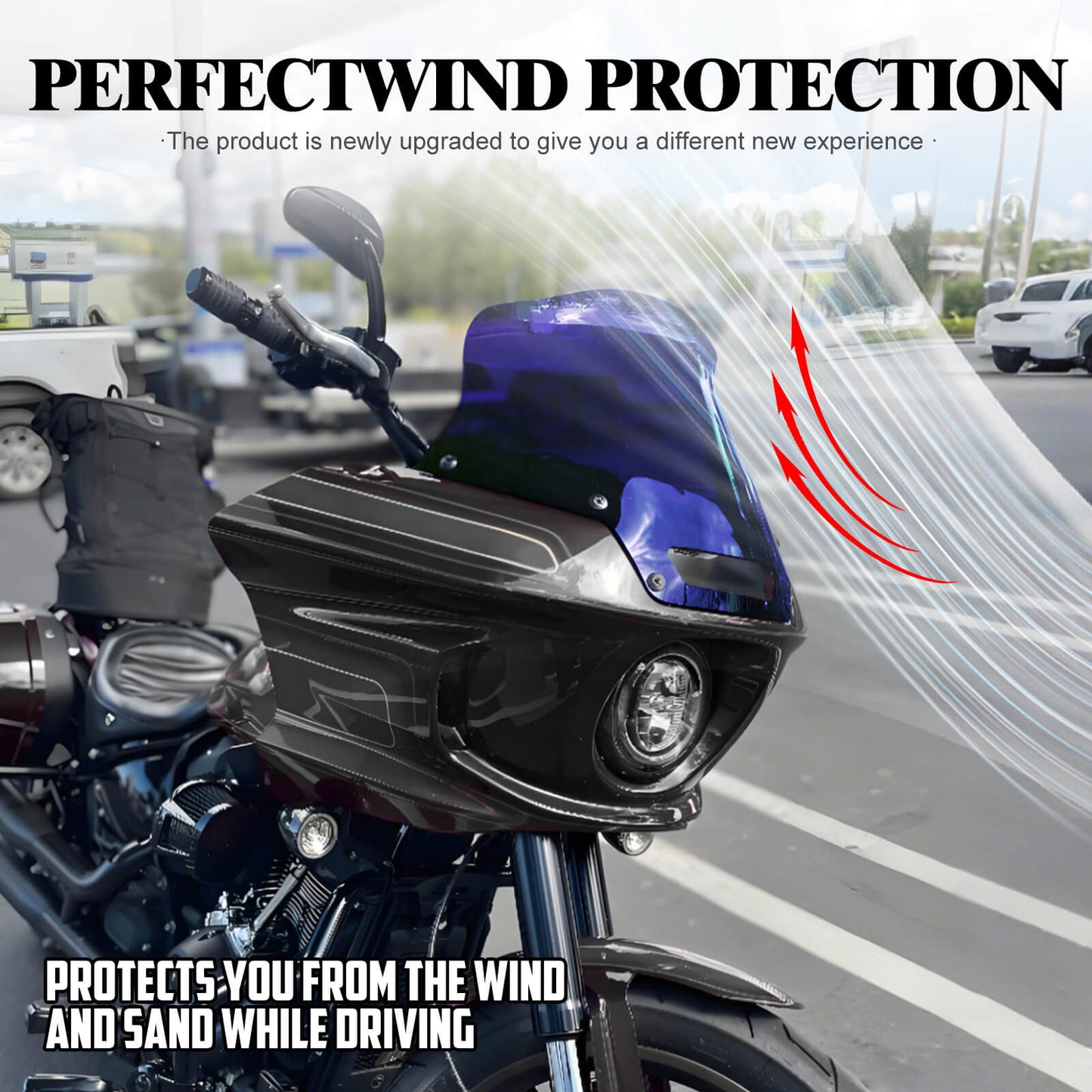 8.5" Performance Windshield Blue for Harley Low Rider ST 2022-2025 | HCmotorku