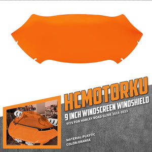 WI006204_HCmotorku_High-Impact Plastic Windshield Windscreen For 2015-2023 Harley Touring Road Glide Orange