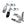 ZH000068 HCmotorku Universal Heavy Duty 1-1/4” Chrome Highway Pegs & Support Mount Fits Harley