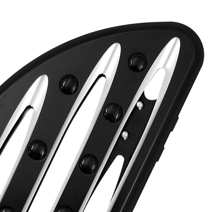 ZH000121 HCmotorku_ CNC Black Footboards Set Front Rear Floorboards for Harley Softail Touring