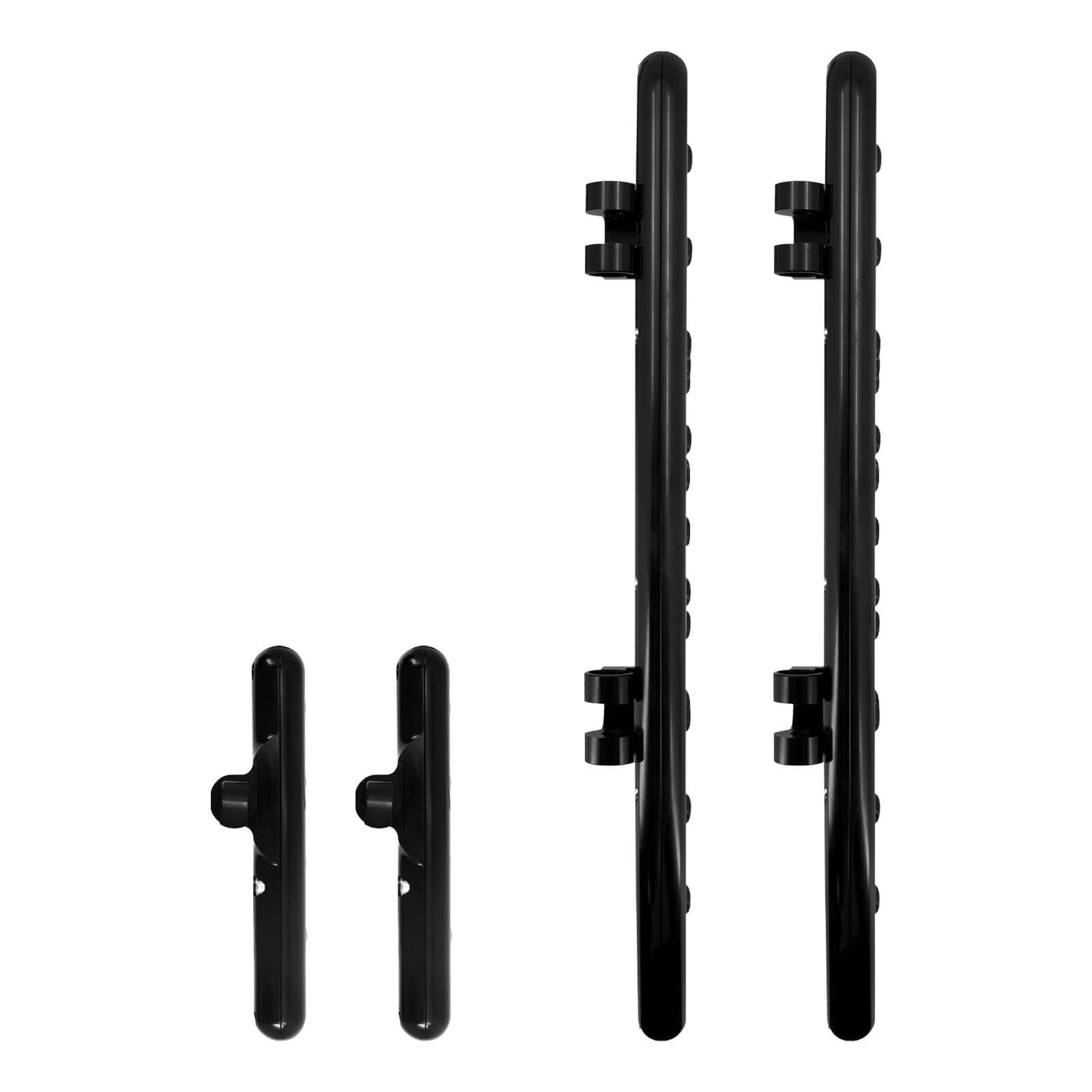 ZH000121 HCmotorku_ CNC Black Footboards Set Front Rear Floorboards for Harley Softail Touring