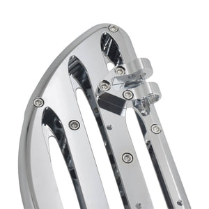ZH000251_HCmotorku_ Chrome Floorboards Set Rider Passenger Footboards Footpegs for Harley Softail Touring