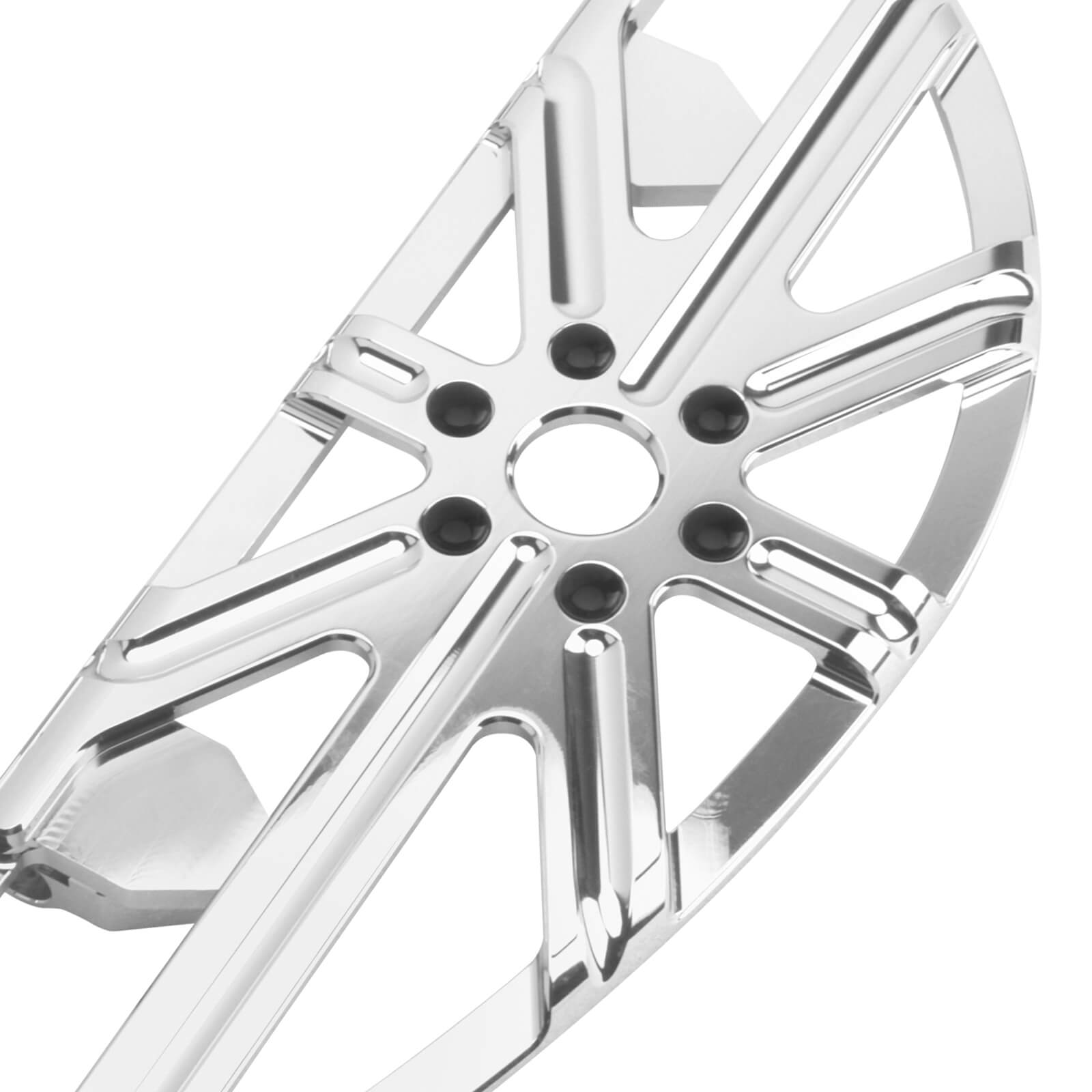 ZH000862_HCmotorku_Chrome Front and Rear Footboards Floorboards Set for Harley Softail