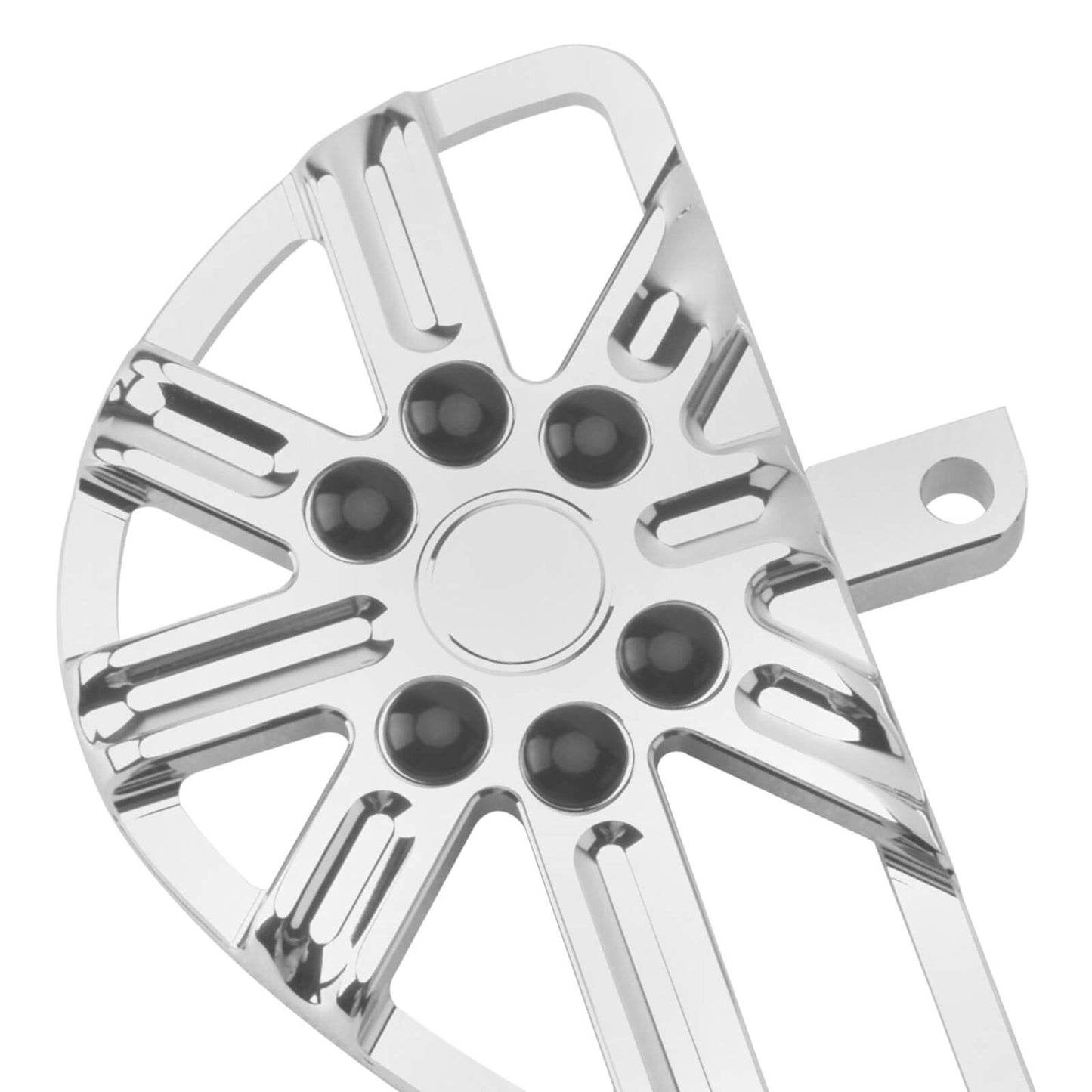 ZH000862_HCmotorku_Chrome Front and Rear Footboards Floorboards Set for Harley Softail