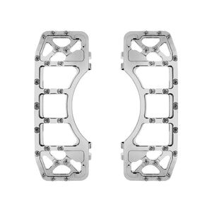 ZH001022 HCmotorku Mx Style Shift linkage Floorboards Brake Pedal Cover Kit Chrome Fit For Harley Touring Softail Detail
