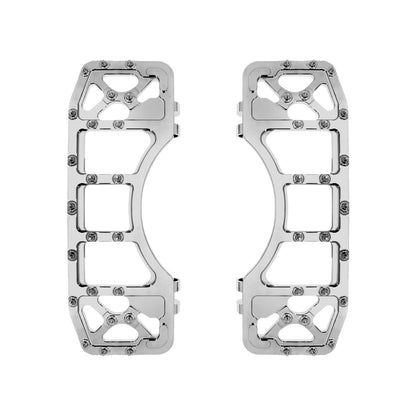 ZH001022 HCmotorku Mx Style Shift linkage Floorboards Brake Pedal Cover Kit Chrome Fit For Harley Touring Softail Detail