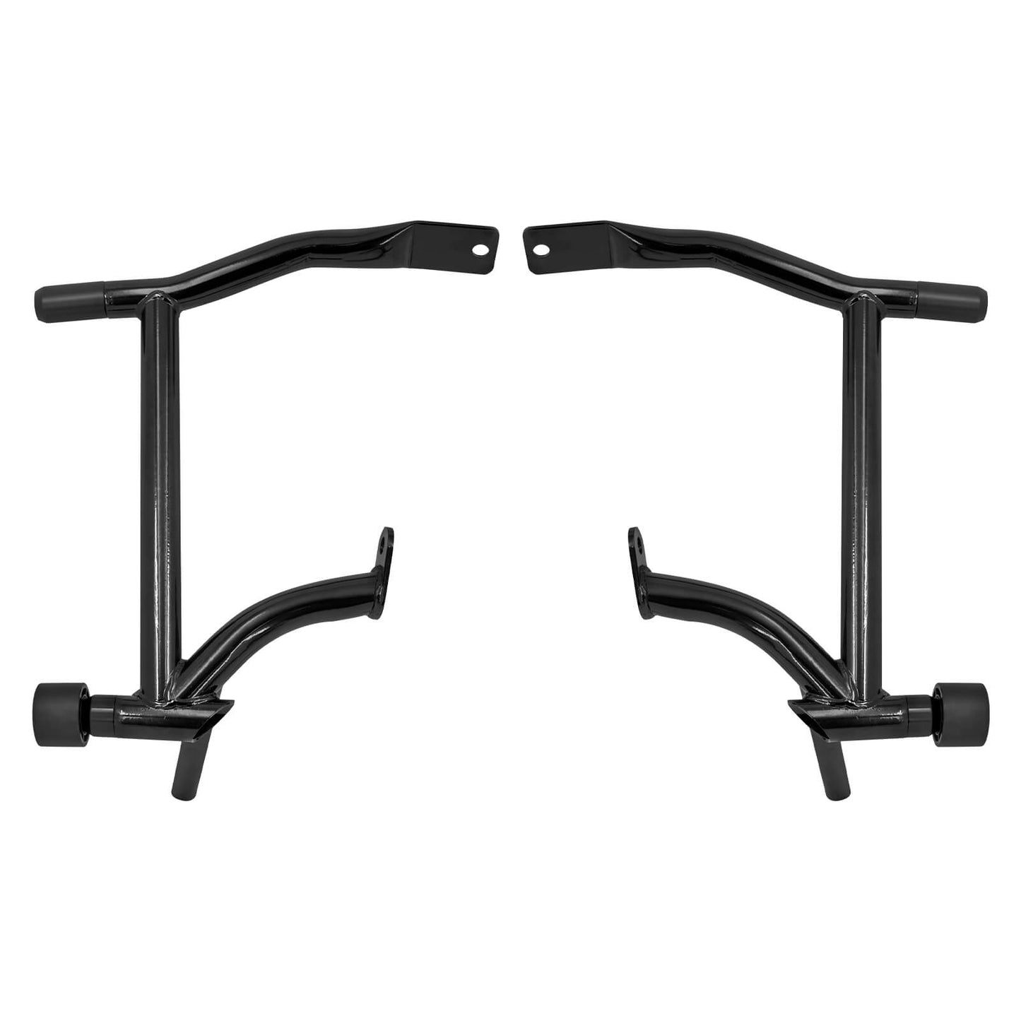 Crash Bars 2* Rubber 2* Black Slider Bolt Cap Saddlebags Guards For Harley Touring Road Street Glide 2009-2025 | HCmotorku