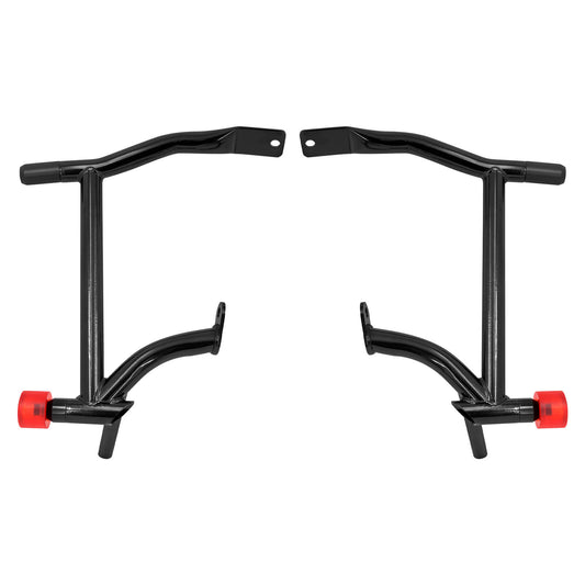 Saddlebag Guard Crash Bars with Red Rollers For Harley Touring 2009-2025 | HCmotorku
