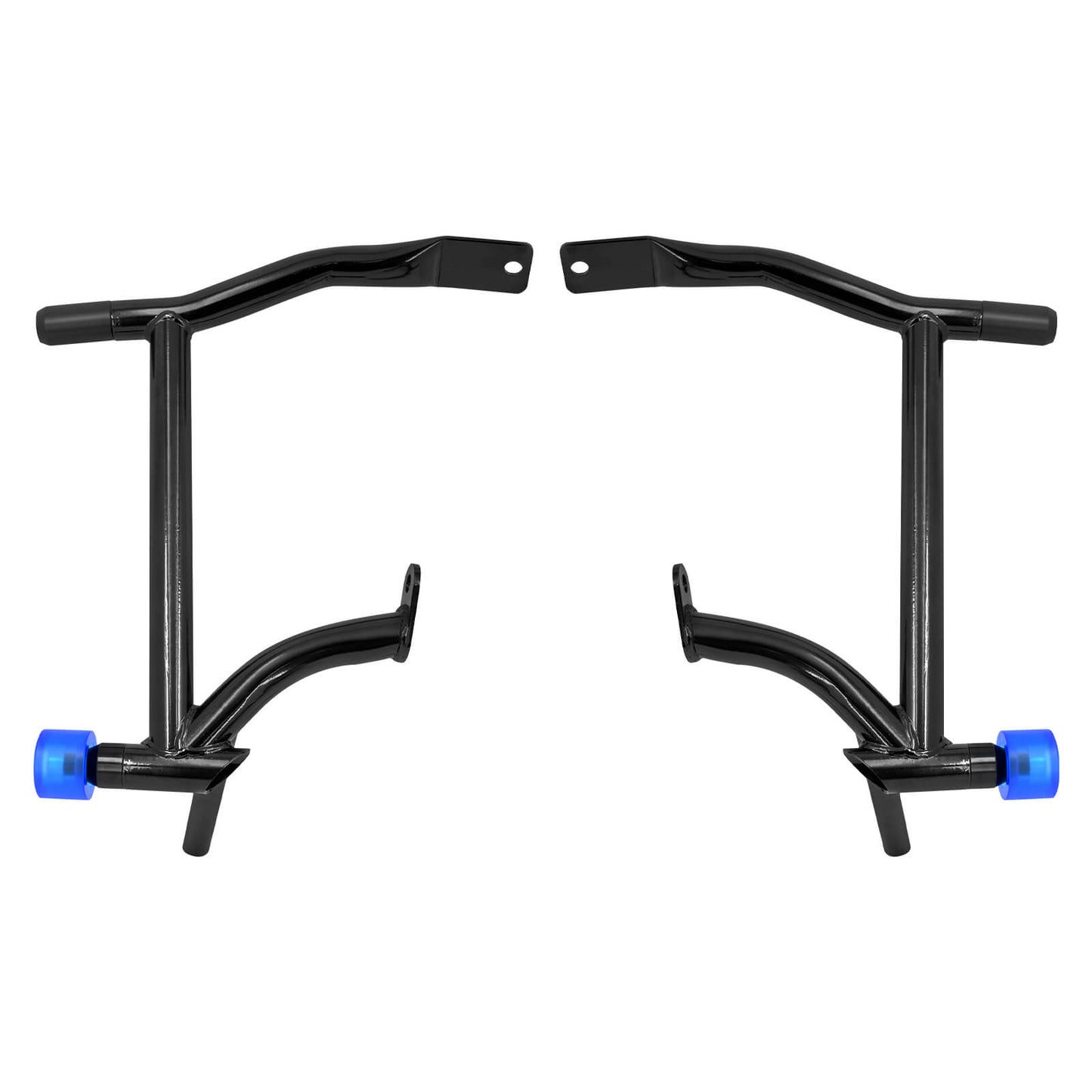 Saddlebag Guard Crash Bars with Blue Wheels For Harley Touring 2009-2025 | HCmotorku