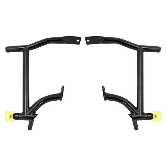 Crash Bars 2* Rubber 2* Yellow Slider Bolt Cap Saddlebags Guards For Harley Touring Road Street Glide 2009-2025 | HCmotorku