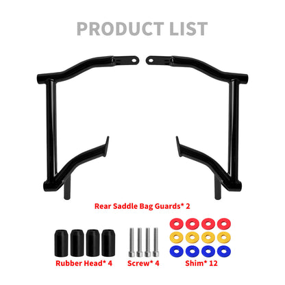 ZHBR0001_HCmotorku_Saddlebag Guard Crash Bar with Colorful Washers for Harley Touring ‘09-Up Product List