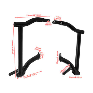 ZHBR0001_HCmotorku_Saddlebag Guard Crash Bar with Colorful Washers for Harley Touring ‘09-Up Size