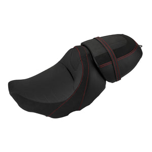 ZHCB0008 hcmotorku Red Stitch 2-Up Seat Assembly for 2025 Harley
