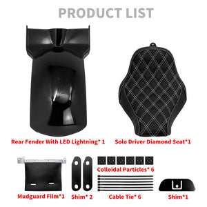 ZHCB0009 HCmotorku Fender Seat Set For Harley Softail Product List