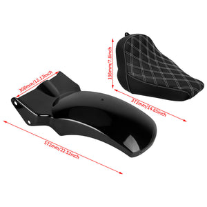 ZHCB0009 HCmotorku Fender Seat Set For Harley Softail '18-'25 Size