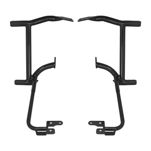 ZHFR0001_HCmotorku_Black Iron Rear Saddlebag Crash Bars Guard Protector For Harley Touring '14-Up