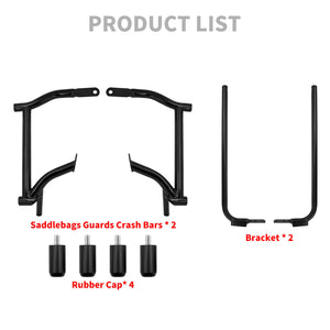 Saddlebag Guards Lower Support Brackets Set For Harley Touring 1996-2008 Models | HCmotorku