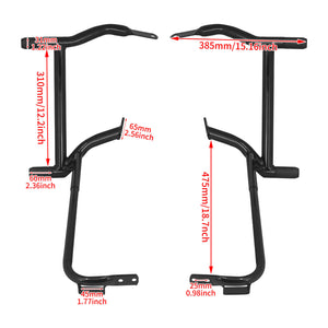 Saddlebag Guards Lower Support Brackets Set For Harley Touring 1996-2008 Models | HCmotorku