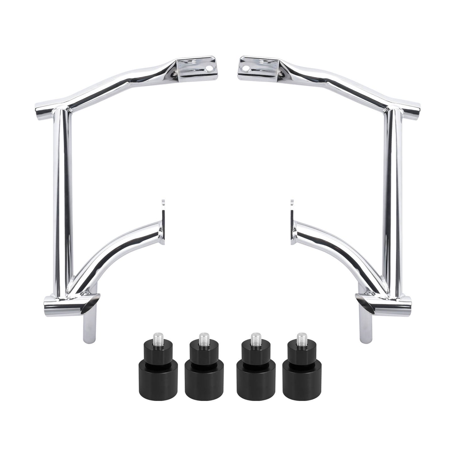 ZHFR0004_HCmotorku_Saddlebag Guard Crash Bar with Black Guard Balls for Harley Touring ‘09-Up