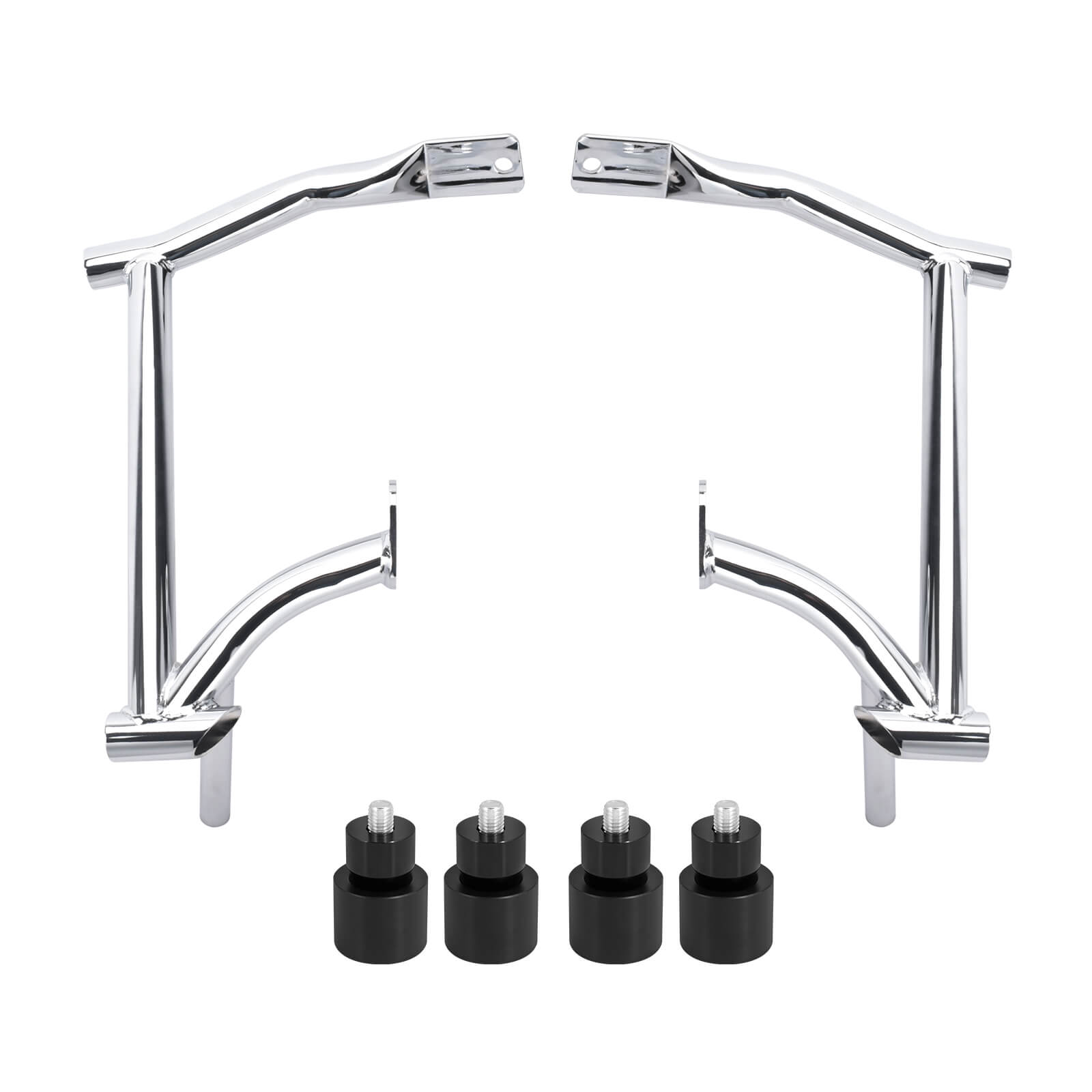 ZHFR0004_HCmotorku_Saddlebag Guard Crash Bar with Black Guard Balls for Harley Touring ‘09-Up