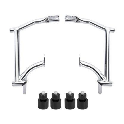 ZHFR0004_HCmotorku_Saddlebag Guard Crash Bar with Black Guard Balls for Harley Touring ‘09-Up