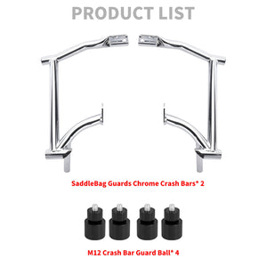 ZHFR0004_HCmotorku_Saddlebag Guard Crash Bar with Black Guard Balls for Harley Touring ‘09-Up Product List