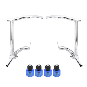 ZHFR0006_HCmotorku_Saddlebag Guard Crash Bar with Blue Guard Balls for Harley Touring ‘09-Up