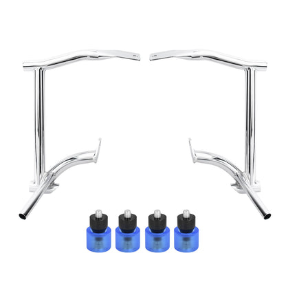 ZHFR0006_HCmotorku_Saddlebag Guard Crash Bar with Blue Guard Balls for Harley Touring ‘09-Up