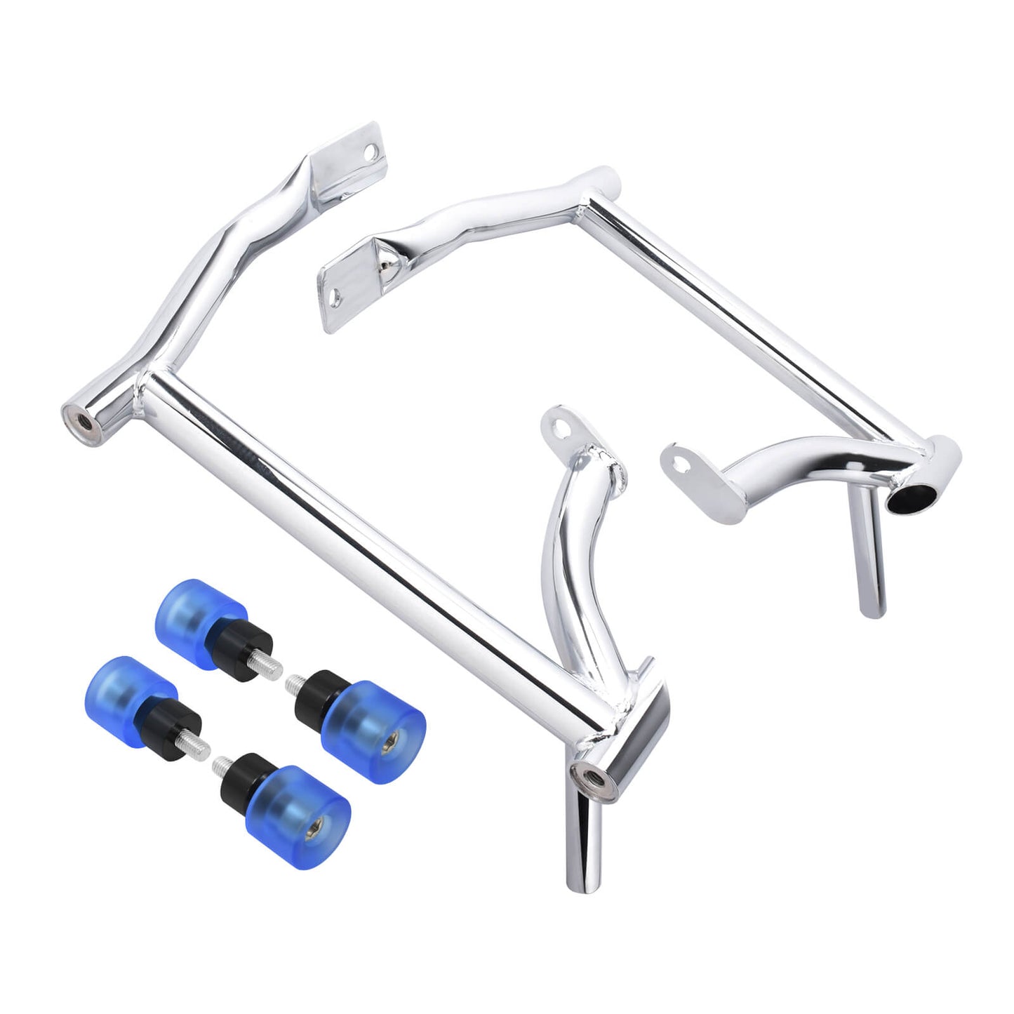 ZHFR0006_HCmotorku_Saddlebag Guard Crash Bar with Blue Guard Balls for Harley Touring ‘09-Up