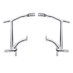 ZHFR0009-JG HCmotorku Premium Chrome Steel Rear Saddlebag Crash Bar Guards for Harley Touring ‘09-Up