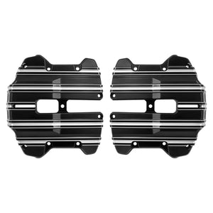 ZHFR0012_HCmotorku_Black Pushrod Lifter Covers Upper Rocker Box Covers For M8 Softail Touring ‘18-’23