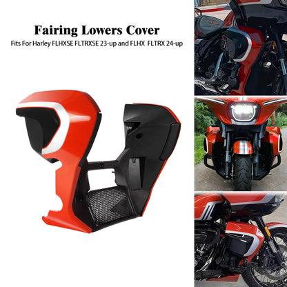 ZHFR0013 HCmotorku Customized Orange Lower Fairing Crash Bar Set for Harley Touring Street Glide Road Glide ‘23-’25 