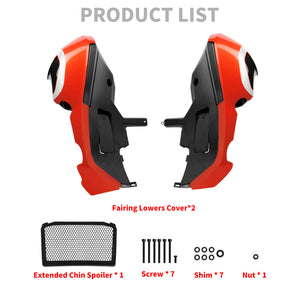 ZHFR0013 HCmotorku Customized Orange Lower Fairing Crash Bar Set for Harley Touring Street Glide Road Glide ‘23-’25  Product List