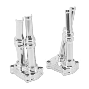 ZHFR0013_HCmotorku_Chrome Pushrod Lifter Covers Upper Rocker Box Covers For M8 Softail Touring ‘18-’23