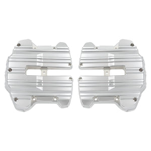 ZHFR0013_HCmotorku_Chrome Pushrod Lifter Covers Upper Rocker Box Covers For M8 Softail Touring ‘18-’23