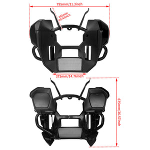 ZHFR0015 HCmotorku Lower Fairing Engine Guard Set for Harley Touring  Size